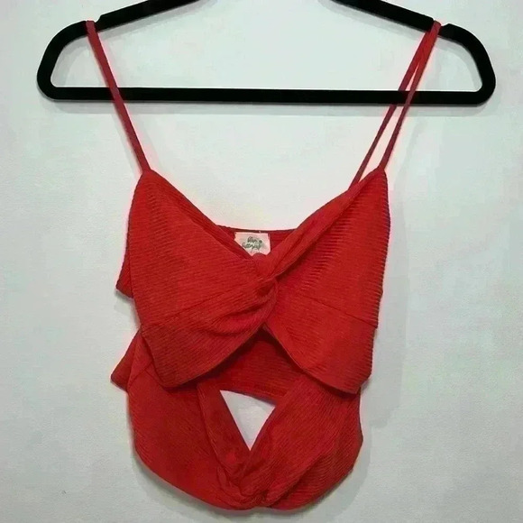 blue buttercup Tops - Twisted tank top